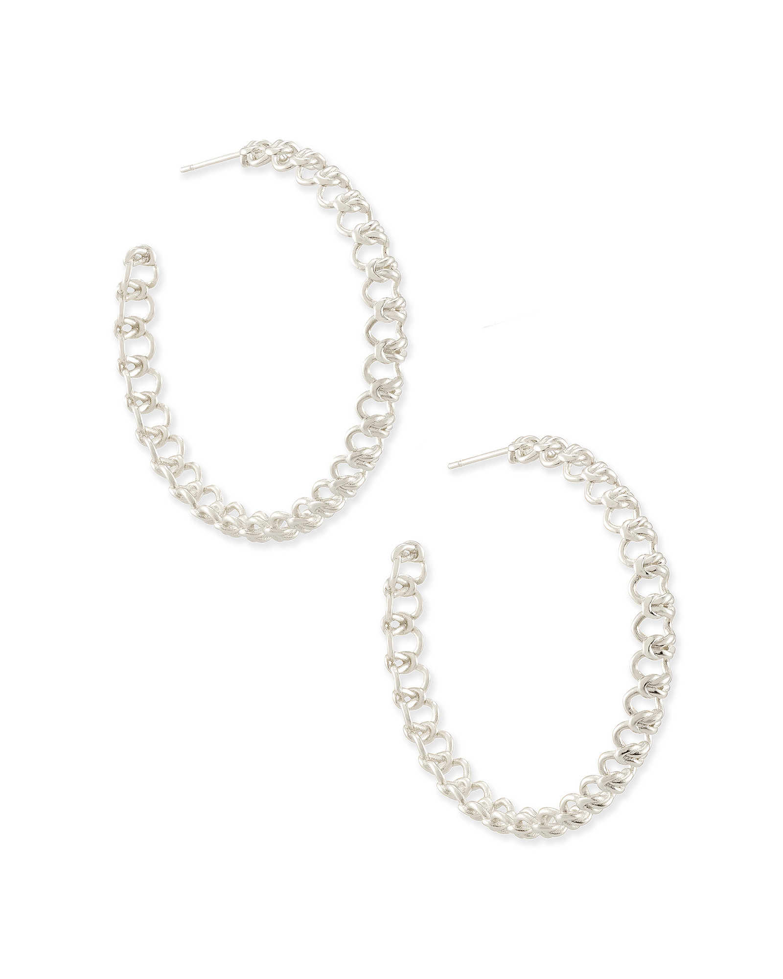 Fallyn Hoop Earrings In Silver | Kendra Scott