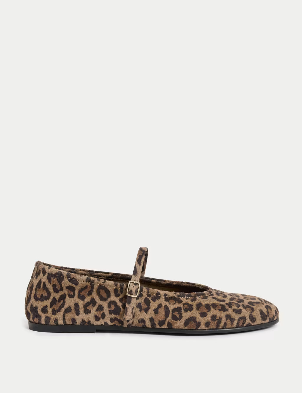 Leather Leopard Print Mary Jane Ballet Pumps | Marks & Spencer (UK)