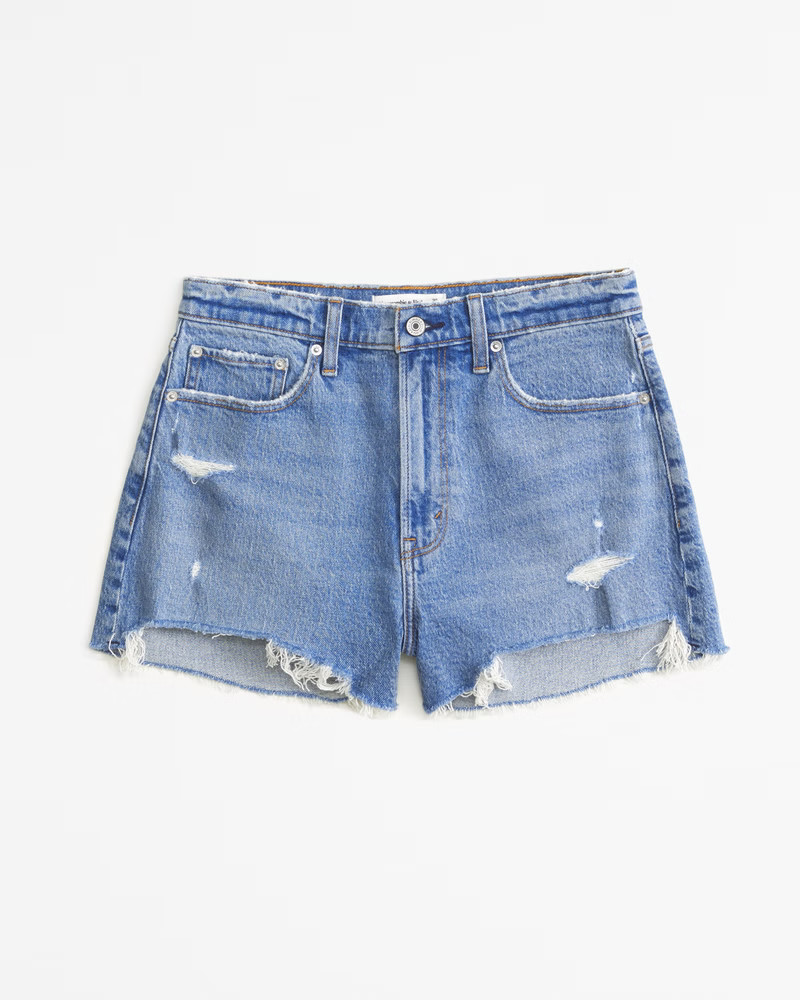 Curve Love High Rise Mom Short | Abercrombie & Fitch (US)