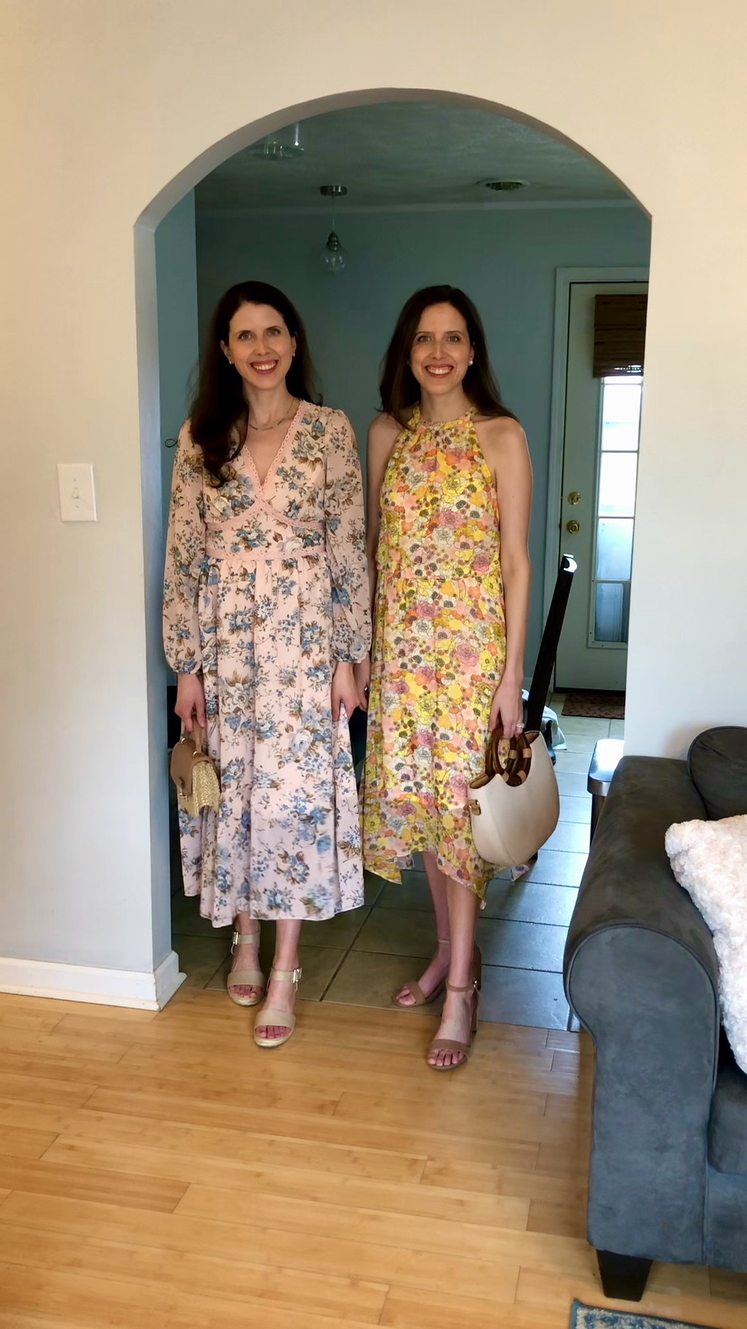 5 days of dresses! Day four- 
We love a long sleeve maxi dress. This one comes in lots of prints. Fits tts wearing a small.

The halter dress comes in multiple prints size down one size if you’re in between sizes. Wearing a xs. 

Twin sisters 
Twin bloggers
Easter dress
Floral dress
Summer dress
Spring dress 
Family photos
Spring family photos 
Spring break dress
Vacation dress
Dress era
Statement dress
Pretty dress 
Church dress
Midi dress 
Maxi dress 
Mini dress 
Amazon finds 


#LTKVideo #LTKxTarget #LTKSeasonal