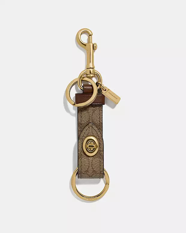 Trigger Snap Bag Charm In Signature Canvas | Coach Outlet US