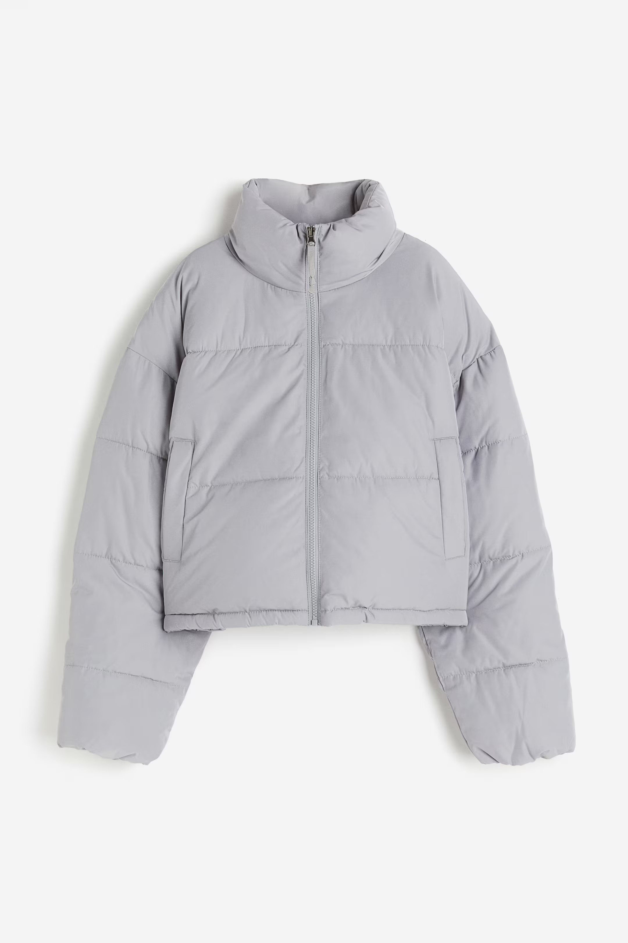 Puffer Jacket - Light gray - Ladies | H&M CA | H&M (US + CA)