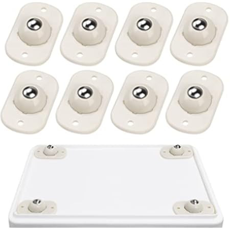 Self Adhesive Caster Wheels Mini Swivel Wheels Stainless Steel Paste Universal Wheel 360 Degree R... | Amazon (US)