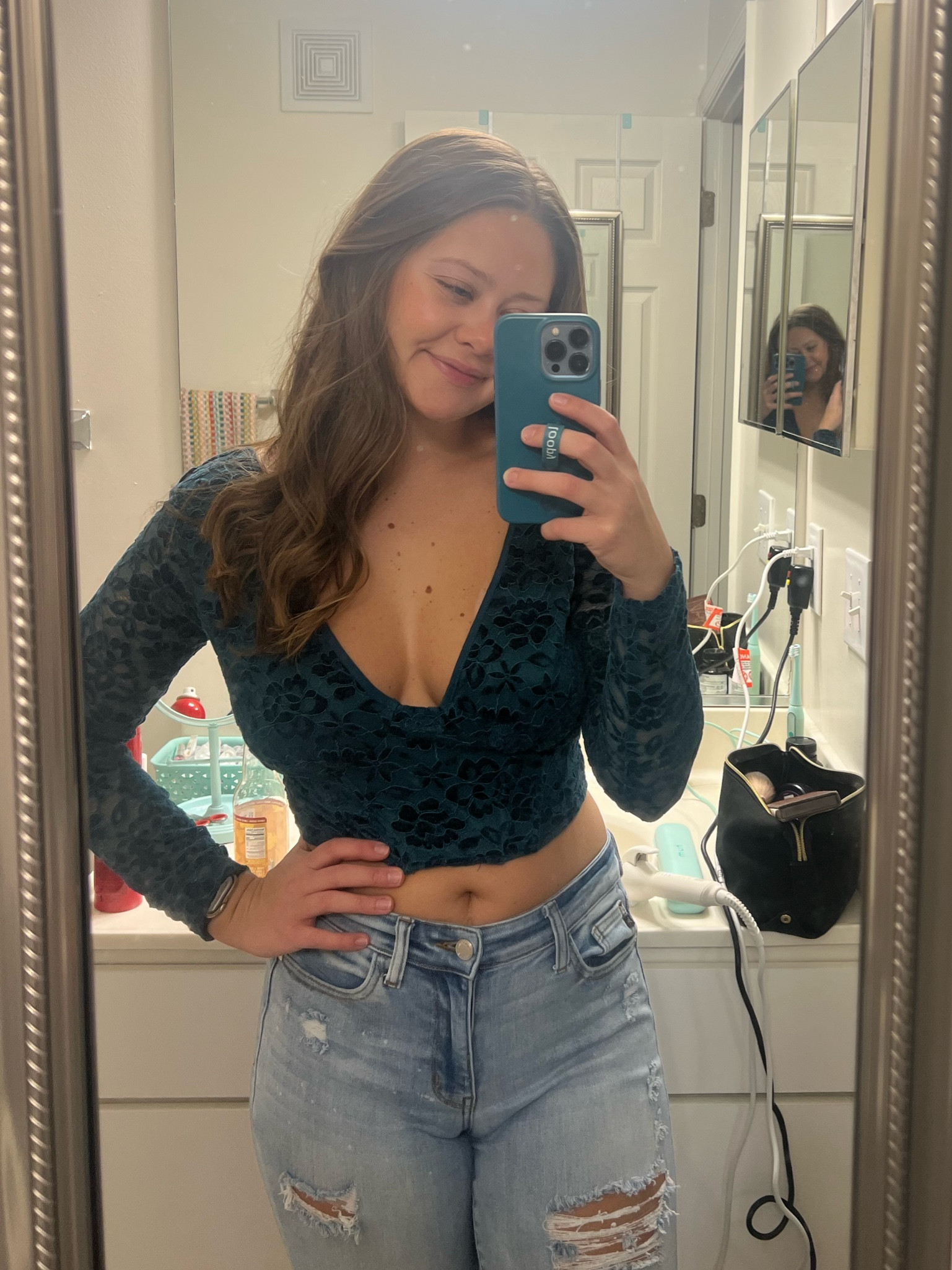 Pink Lily fall blouse - the perfect going out top! 🩵😍

#LTKFindsUnder50 #LTKStyleTip #LTKSeasonal