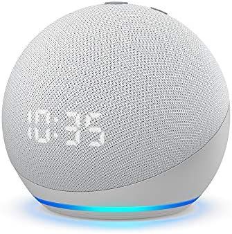 All-new Echo Dot (4th Gen) | Smart speaker with clock and Alexa | Glacier White | Amazon (US)