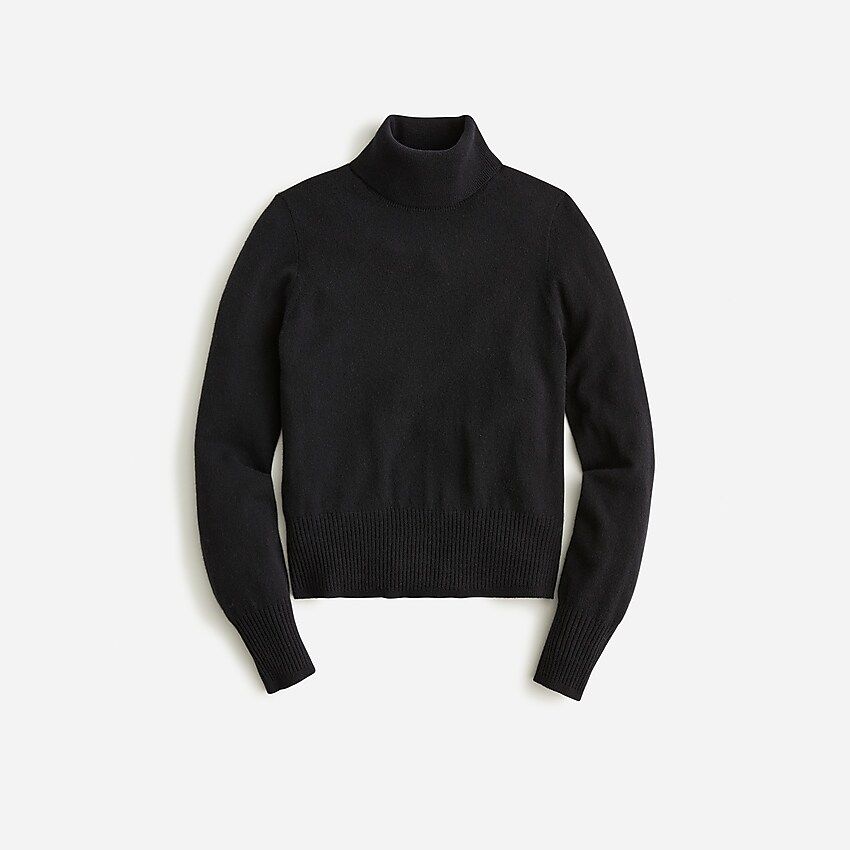 Cashmere cropped turtleneck sweater | J.Crew US