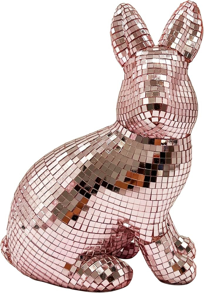 Ashland 9.5" Disco Sitting Bunny Tabletop Décor Easter Home Decor | Amazon (US)