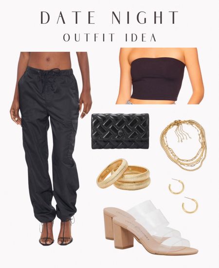 Date night outfit idea! 


Bachelorette party black theme outfit girls night outfit ladies night outfit black cargo pants clear sandals clear beers gold bangles gold hope earrings black clutch black wallet gold necklace stack gold jewelry black tub top outfit cargo pants outfit festival outfit  bride or die theme outfit 

#LTKstyletip #LTKfindsunder100 

#LTKFestival #LTKStyleTip #LTKFindsUnder50