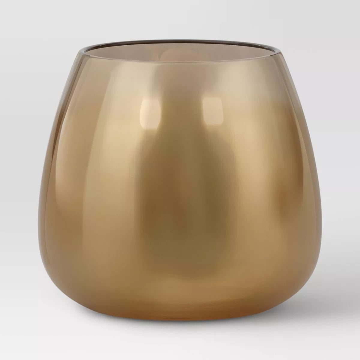 12.5oz Mirrored Glass Stemless Wine Glass Brown - Threshold™ | Target