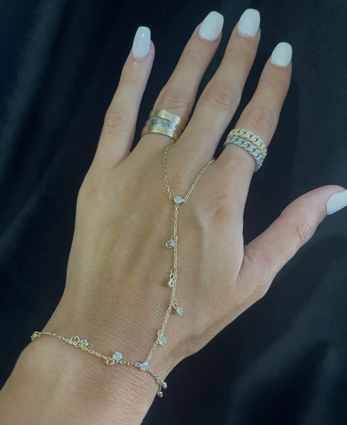 Drop CZ Handchain | Shop Alexandra Madison