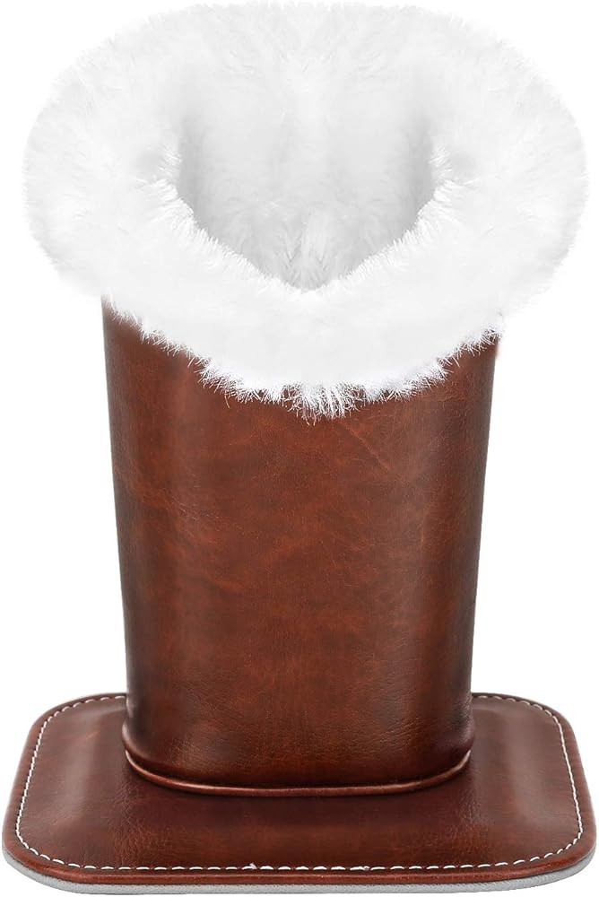 MoKo Eyeglasses Holder, Modern Velvet Plush Lined PU Leather Household Magnetic Holder Protective | Amazon (US)