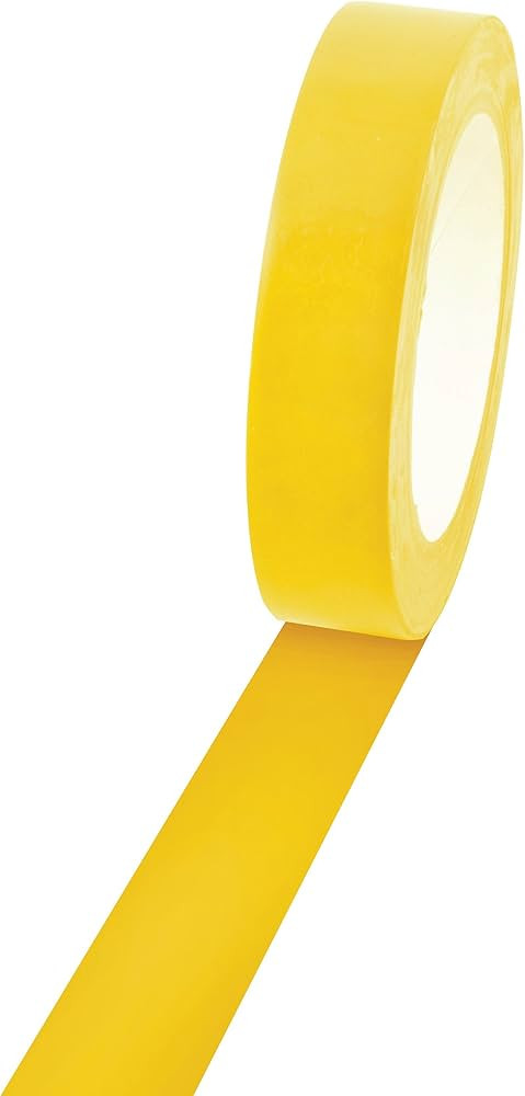 Champion Sports Vinyl Tape, 1” Wide x 60 yards Long, Yellow - Durable Floor Marking Tape for So... | Amazon (US)