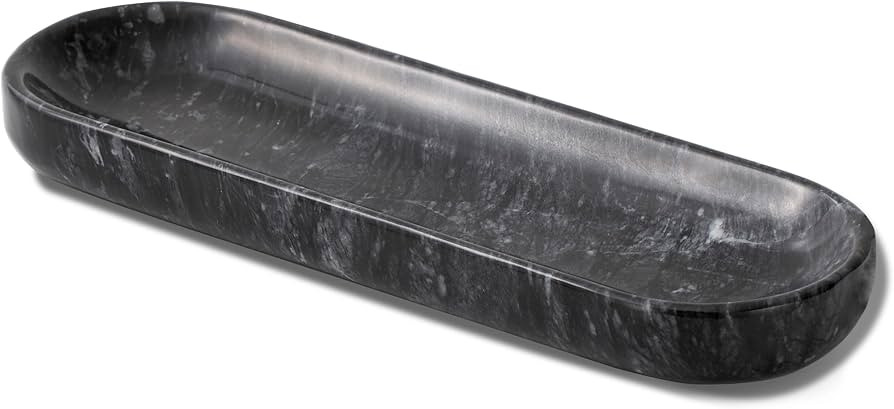 10.6’’ Marble Tray, Decorative Bowl for Home Decor, Natural Marble Key Bowl, Candy Bowl, Deco... | Amazon (US)