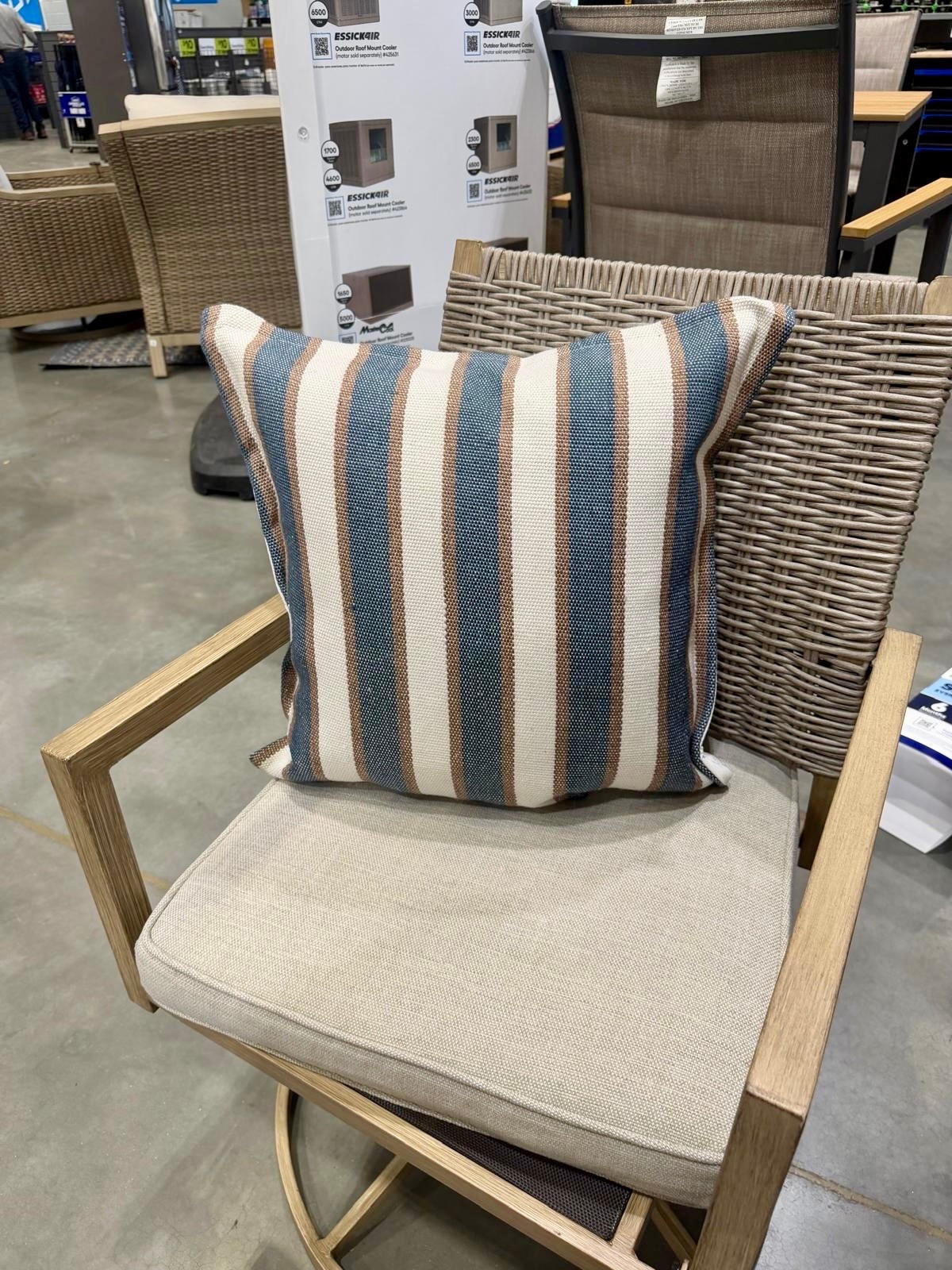I stopped by Lowe’s to see their newest outdoor collection, and these pillows immediately caught my eye.

There were so many good options that it was hard to choose, but I loved the mix of classic stripes, soft neutrals, and durable outdoor fabrics. They’re an easy way to add color, texture, and a more collected look to a patio or front porch.

Shop my favorite Lowe’s outdoor pillow finds below.
@Lowe's

#LTKHome #LTKU #LTKSaleAlert
