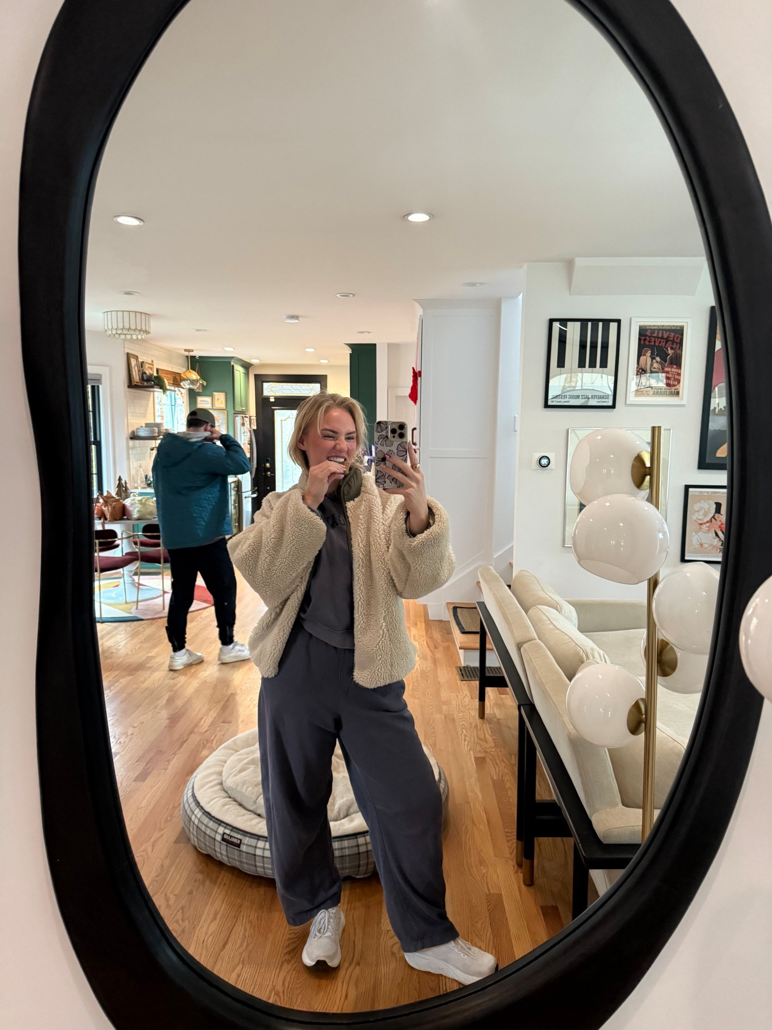 Thanksgiving day outfit!! Sweat set runs true to size 

#LTKHoliday #LTKootd #LTKCyberWeek