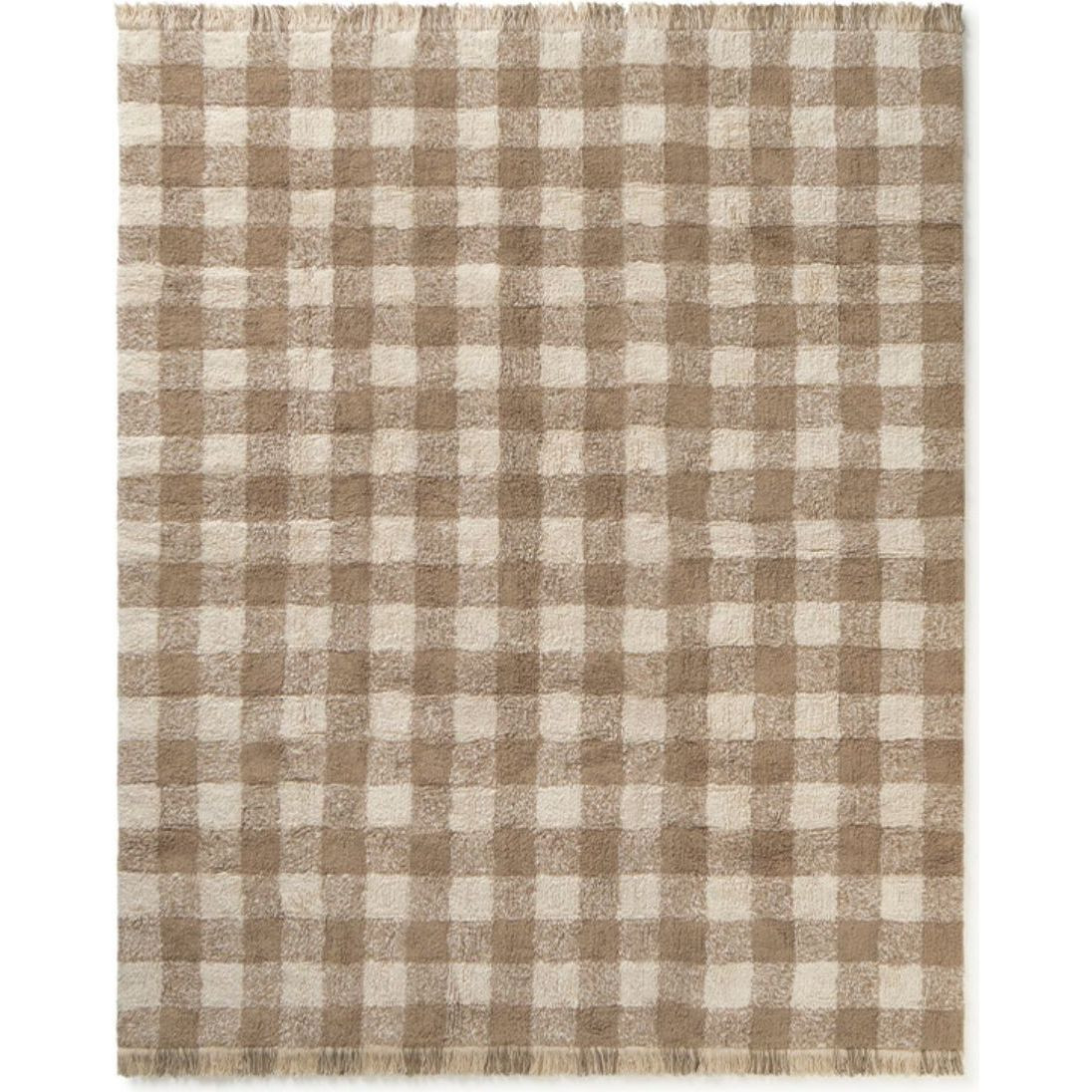 Washable Rug Vichy Marron | Maisonette