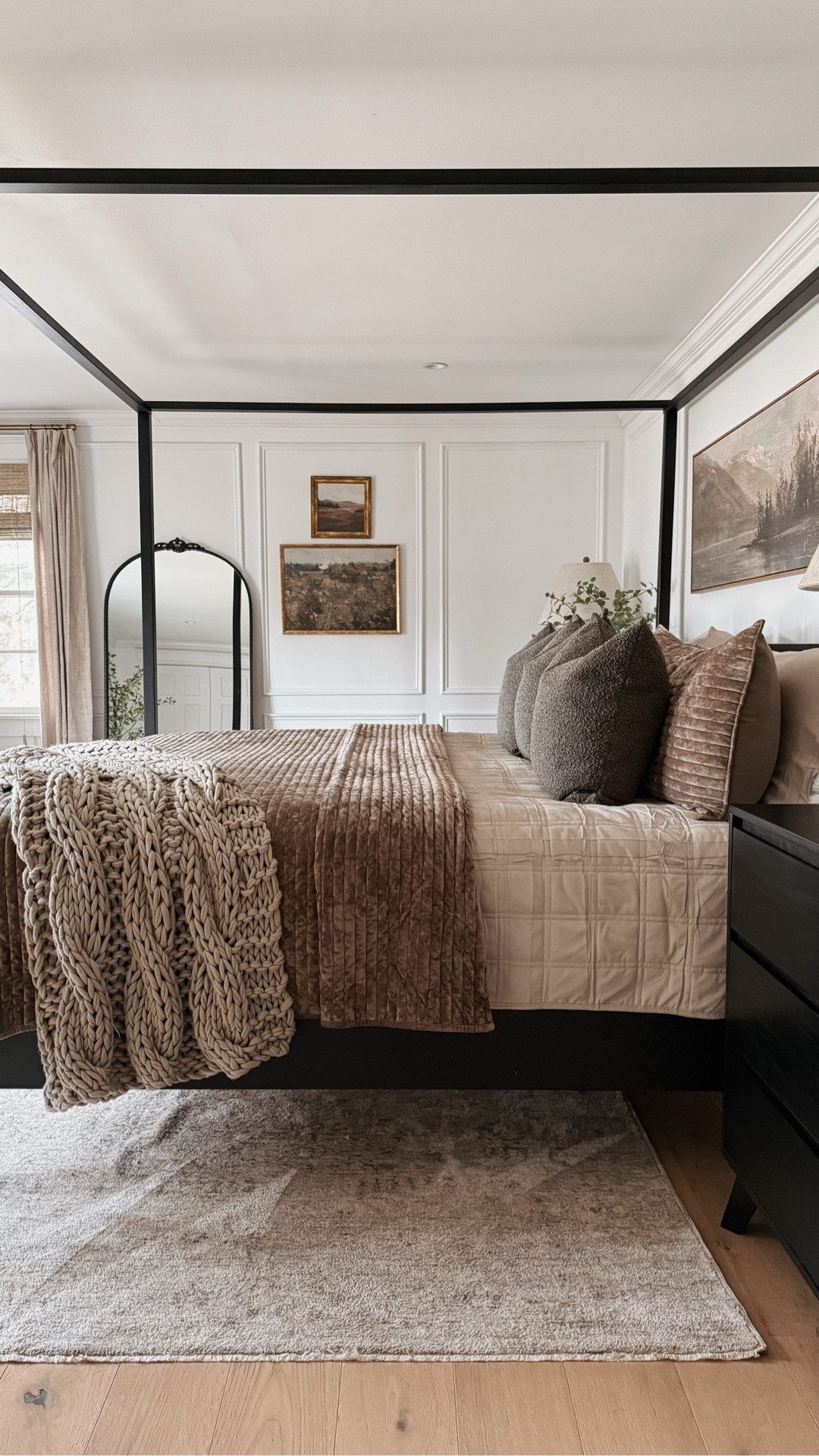 Mocha brown bedding is trending! 🤎
This cozy yet lightweight quilt set is a follower favorite. The earthy brown color looks great with my fall-inspired landscape wall art and black canopy bedframe. I’m using a large, pillow top mattress and matching boxspring.


#LTKSaleAlert #LTKHome #LTKselfcare