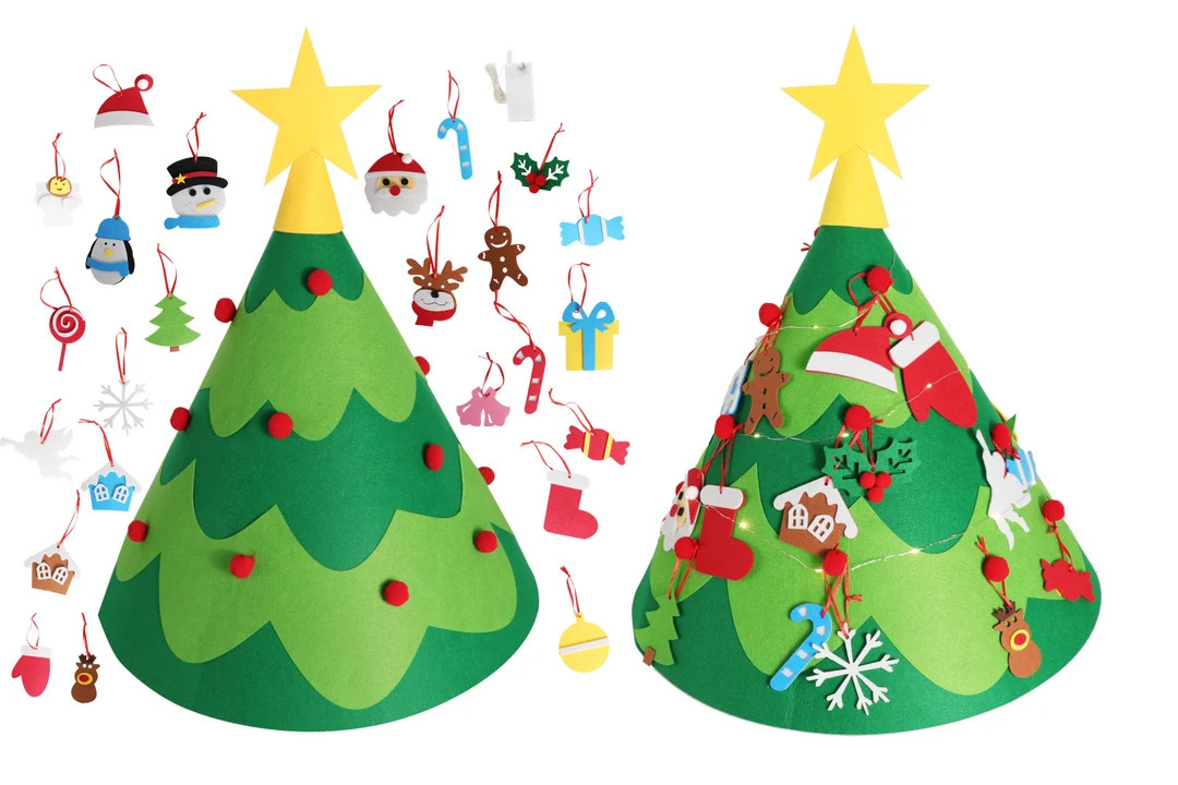 DIY 27 PCS Felt Christmas Tree Home Decoration Felt Christmas - Etsy | Etsy (US)