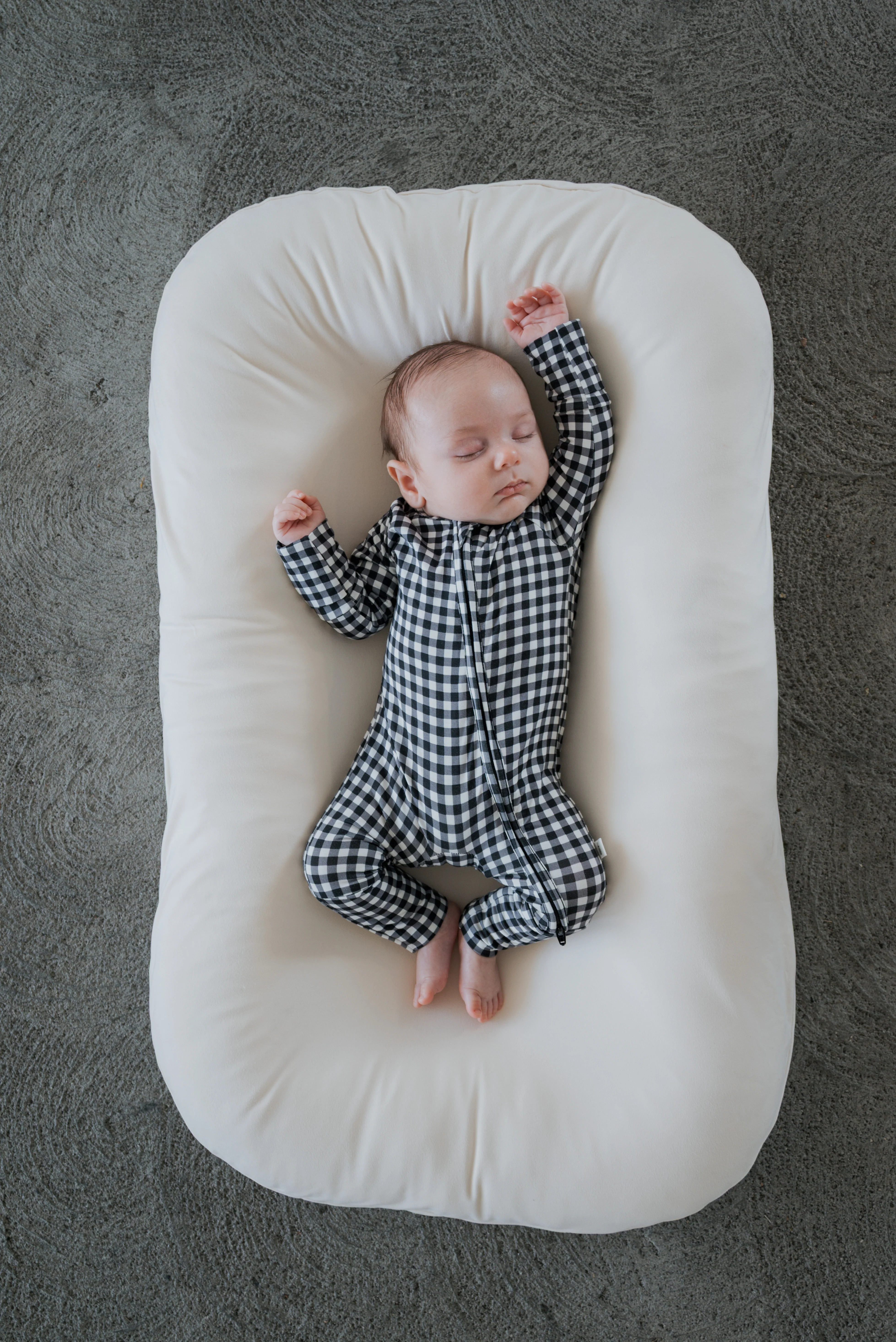 Bamboo Zip Pajamas | Black Gingham | Forever French