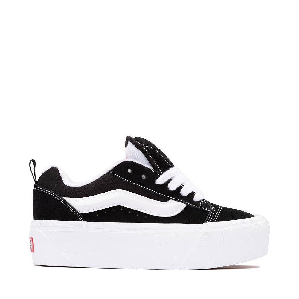 Vans Knu Stack Skate Shoe - Black | Journeys