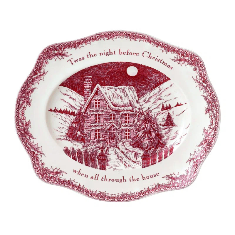 Johnson Brothers Twas The Night Oval Platter | Wayfair North America
