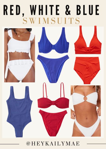 Red, white & blue swimsuits for women! ❤️🤍🩵🇺🇸 | patriotic swimsuits, swimsuits for women, swimsuits for Fourth of July, 4th of July swimsuits, Memorial Day swim, show me your mumu swim, Abercrombie swimsuit, aerie swim, patriotic swimwear, women’s swimwear, swimsuits, one piece, bikini, Fourth of July. 

#LTKSeasonal #LTKunder100 #LTKswim