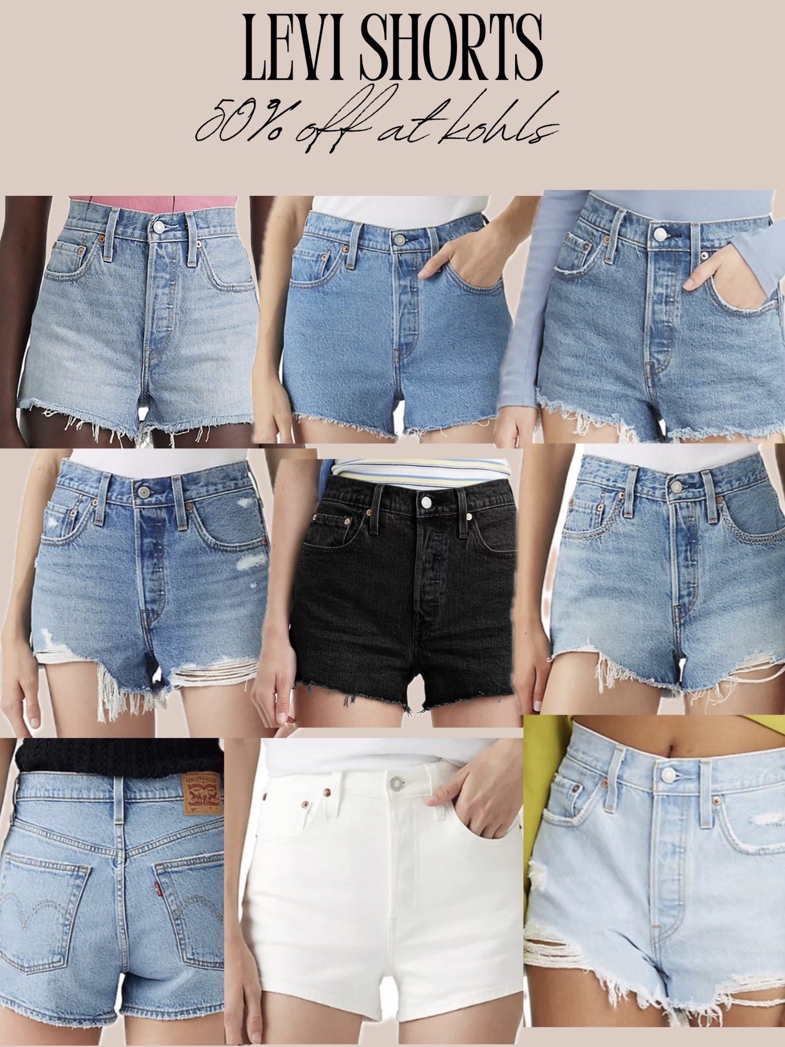 Kohls is offering $10 off $25+ with code: INSTANT10 
50% off Levi shorts right now!!

#LTKSeasonal #LTKFindsUnder50 #LTKSaleAlert