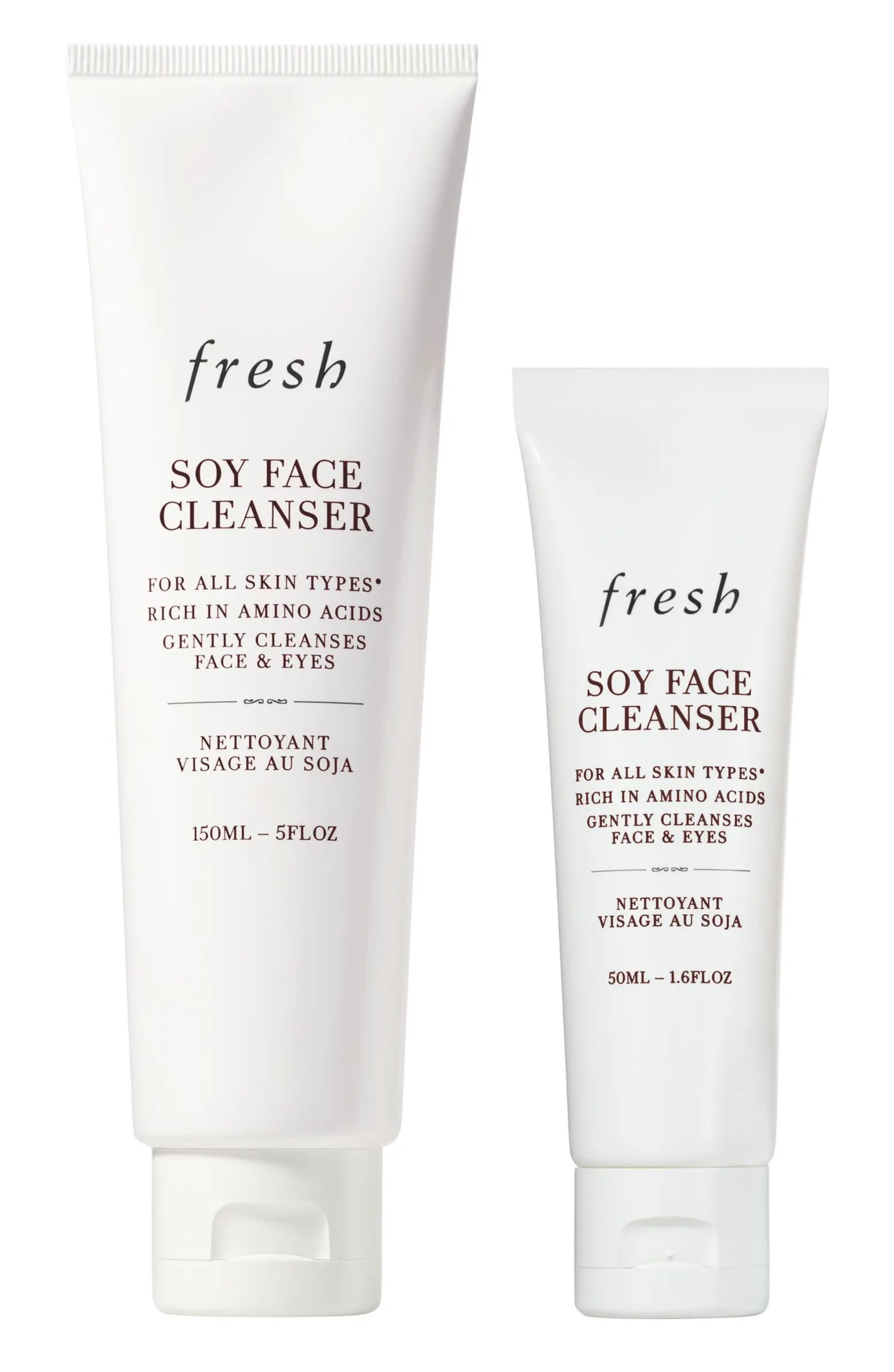 Fresh® Cleanse Around the Clock Soy Face Cleanser Duo Set $54 Value | Nordstrom | Nordstrom