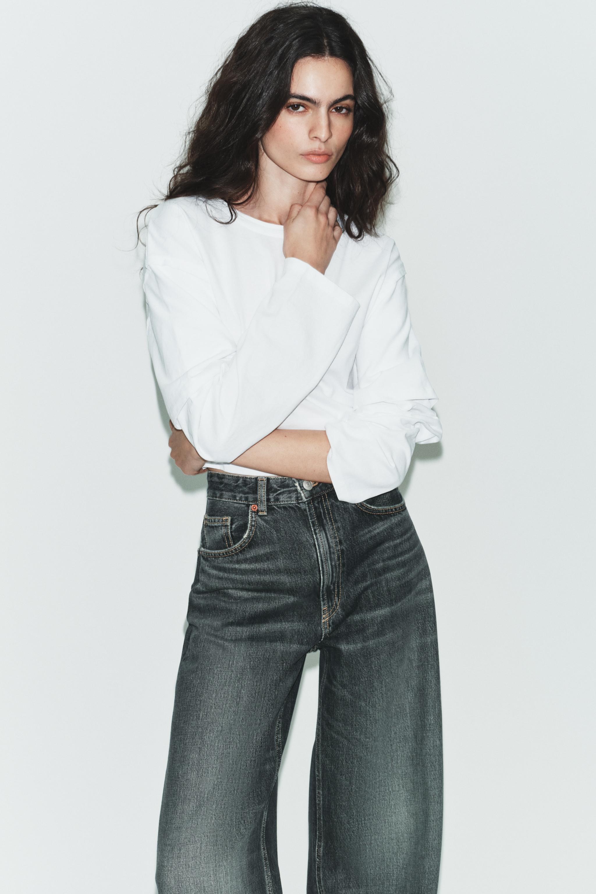 TRF EXTRA WIDE-LEG HIGH-WAIST JEANS | Zara IT