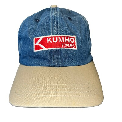 New Jumbo Tires Hat Blue Denim with Beige Brim 100% cotton Clasp Closure | eBay US
