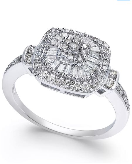 Macy's
Diamond Vintage-Inspired Ring (1/2 ct. t.w.) in 14k White, Yellow or Rose Gold
Sale $660.00
(Regularly $1,200)

#LTKwedding #LTKsalealert