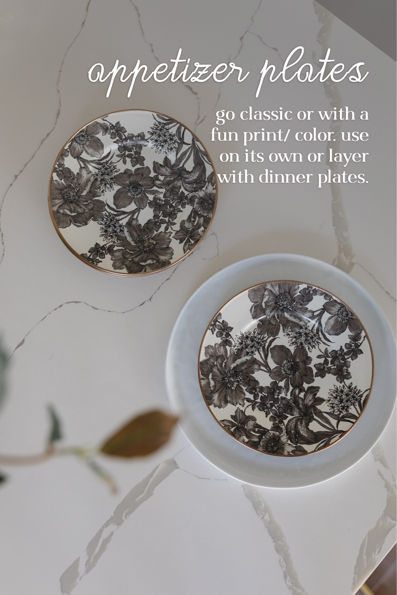 Love these enamel appetizer plates that also are available in dinner plates! Looks beautiful and can be used year-round.

#LTKHome