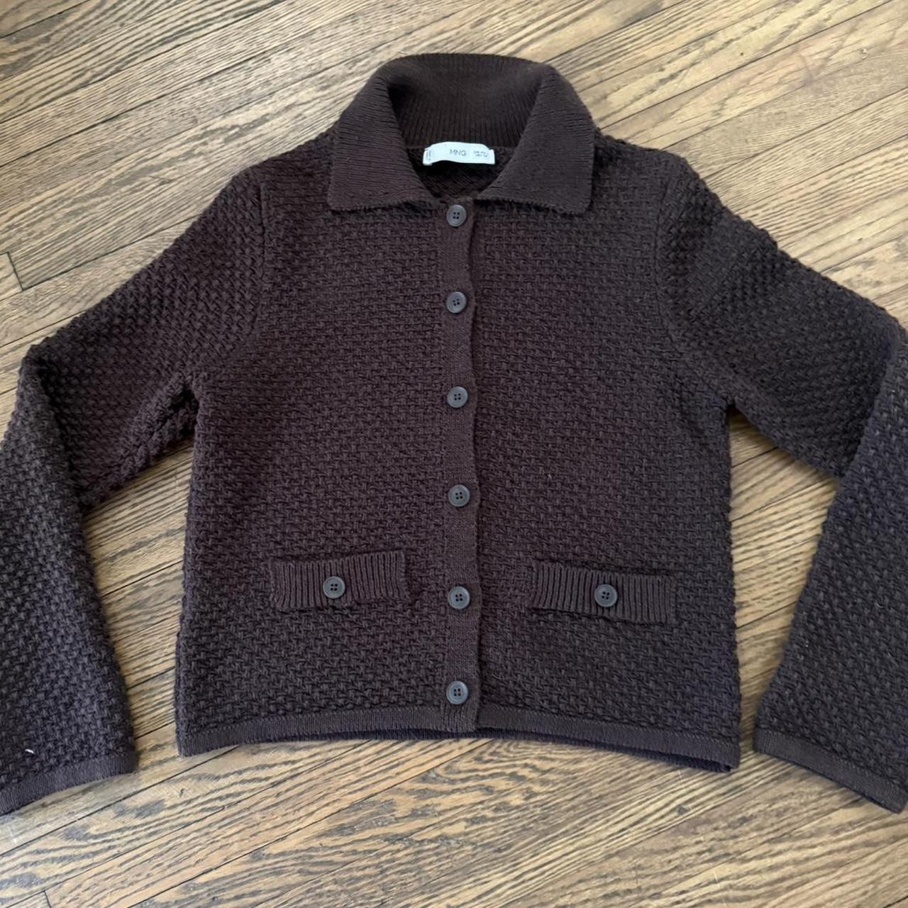 Mango Women's Cardigan - Brown - S | Depop US