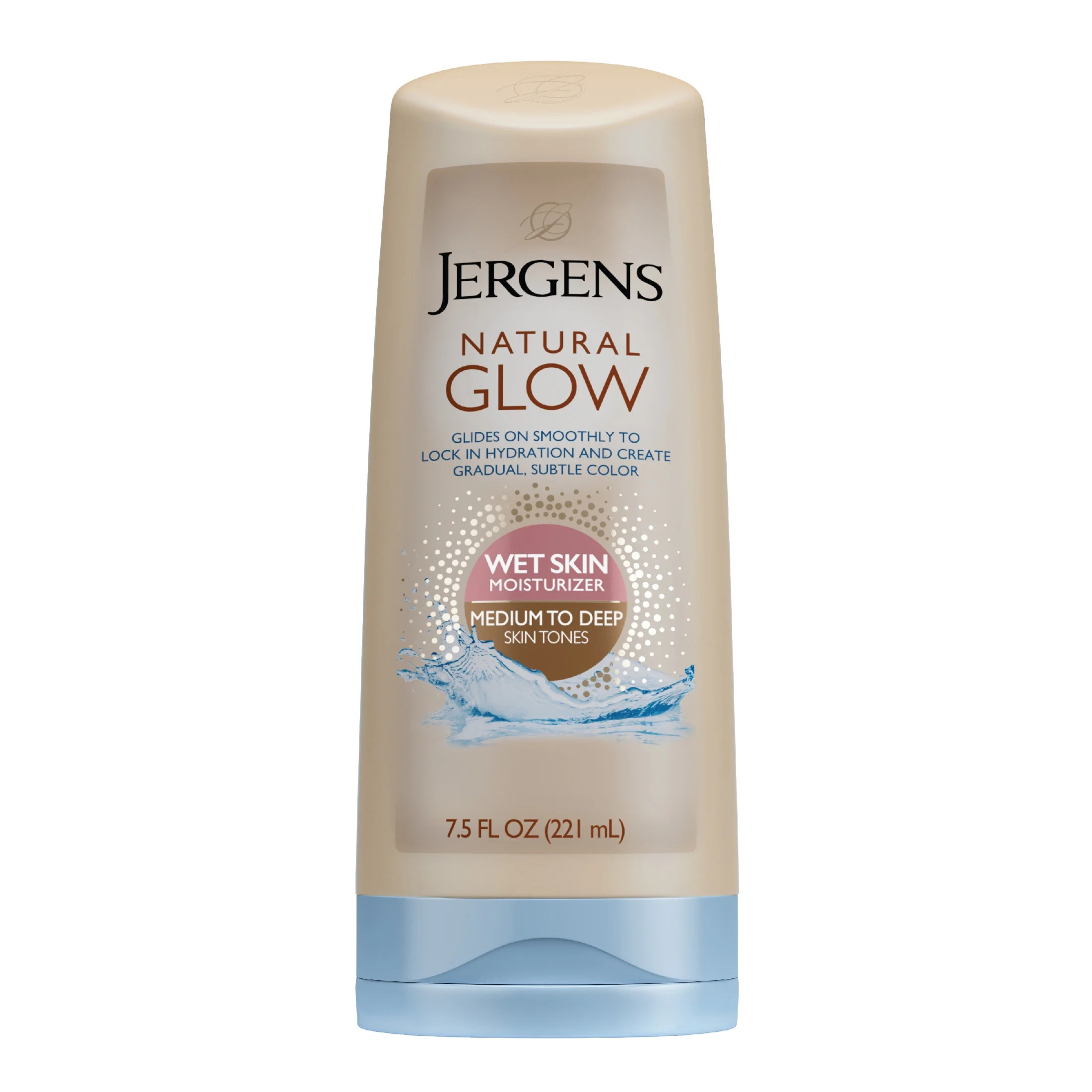 Jergens Natural Glow Wet Skin Moisturizer In-Shower Self Tanner Medium to Tan Skin, 7.5 oz | Walmart (US)