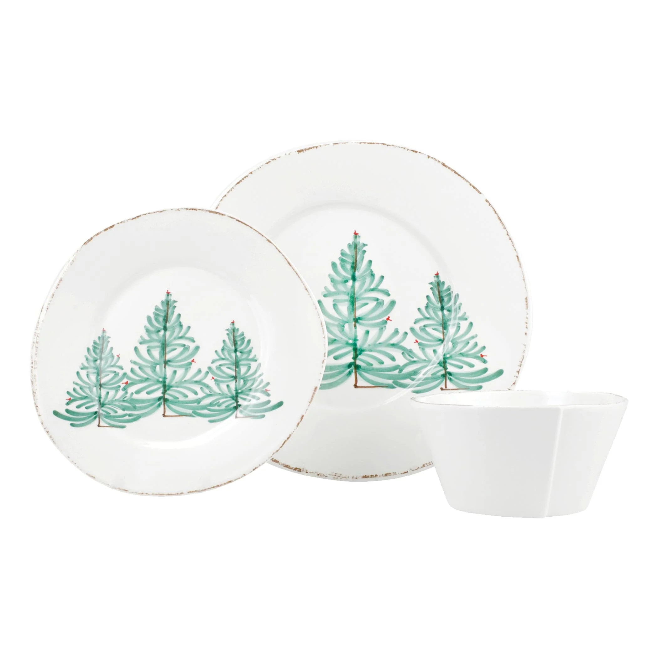 Melamine Lastra Holiday Three-Piece Place Setting | VIETRI
