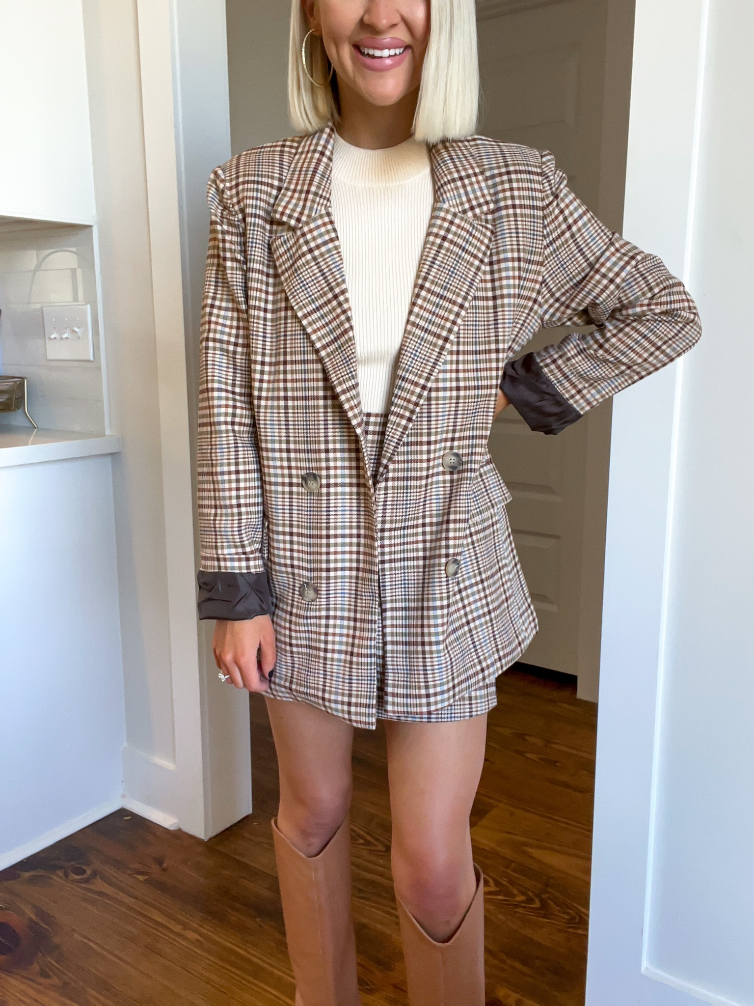 Plaid blazer / fall trends / blazer skirt set / plaid blazer outfit / business casual 

#LTKCon #LTKstyletip #LTKSeasonal