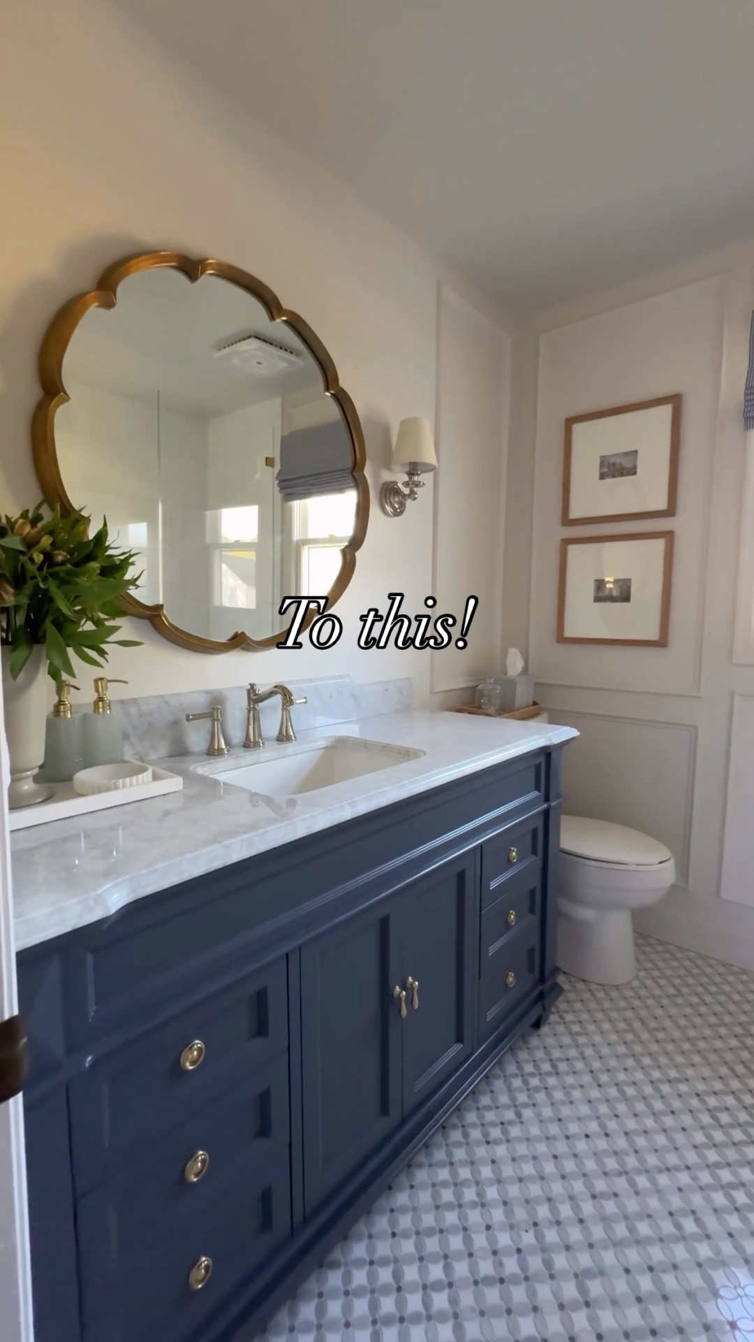 One of my go-to sources for all things bathroom renovation is @wayfair! #AD It’s where I got a lot of my favorite pieces in this bathroom I designed for my parents. I also have many Wayfair pieces in all my bathrooms in my own home! #wayfairpartner #wayfair

This vanity is a best-seller and for good reason! This is the marine gray with marble top. It comes in a lot of sizes, finishes, and countertop options! I have it in my powder room in white! 

The plumbing fixtures were also Wayfair finds! This brand is well known for its longevity, ease of maintenance, and is a favorite of professional plumbers! 

Linking everything I used plus some similar products so you can recreate this look!

#LTKSaleAlert #LTKHome #LTKselfcare