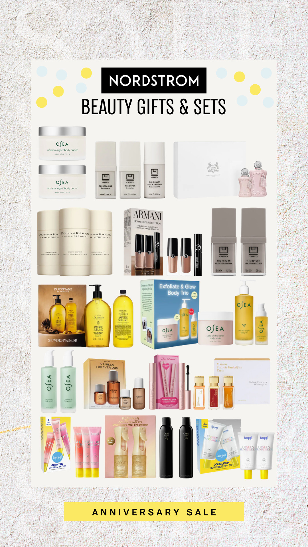 Treat yourself or someone special to these beauty gift sets packed with summer skincare and makeup favorites. Summer beauty favorites, vacation beauty essentials, skincare gift set, everyday beauty routine, self care gifts, beauty gift sets, skincare sets, makeup gifts, nsale, Nordstrom Anniversary Sale, summer skincare

#LTKSaleAlert #LTKBeauty