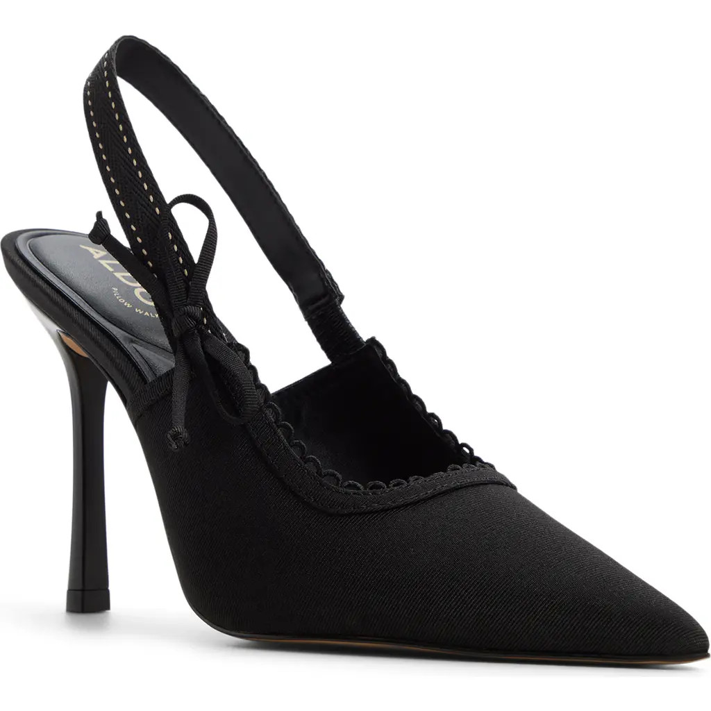 ALDO Hennie Slingback Pointed Toe Pump in Black at Nordstrom, Size 6.5 | Nordstrom