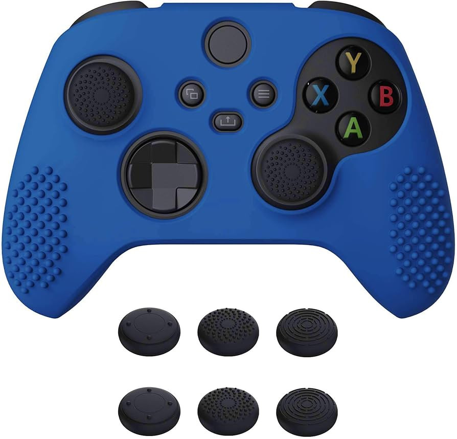 eXtremeRate PlayVital Blue 3D Studded Edition Anti-Slip Silicone Cover Skin for Xbox Series X/S C... | Amazon (US)