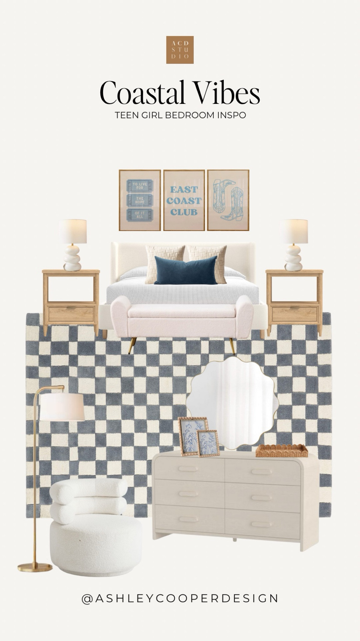 This cool girl, coastal inspired bedroom #LTKSummerSales 

#LTKFamily #LTKHome