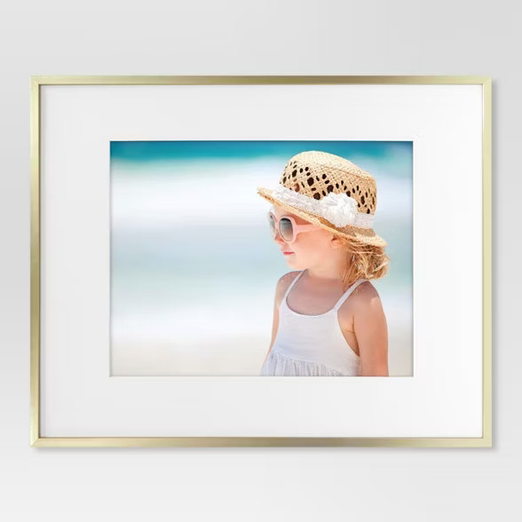 Thin Metal Matted Gallery Frame Gold - Project 62™ | Target