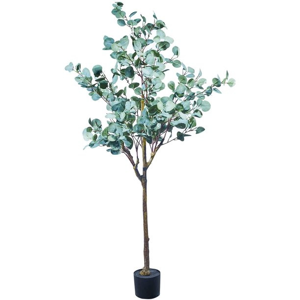Maydear Artificial Eucalyptus in Pot Faux Houseplant Home Decoration Trees, for Indoor Outdoor Ho... | Walmart (US)