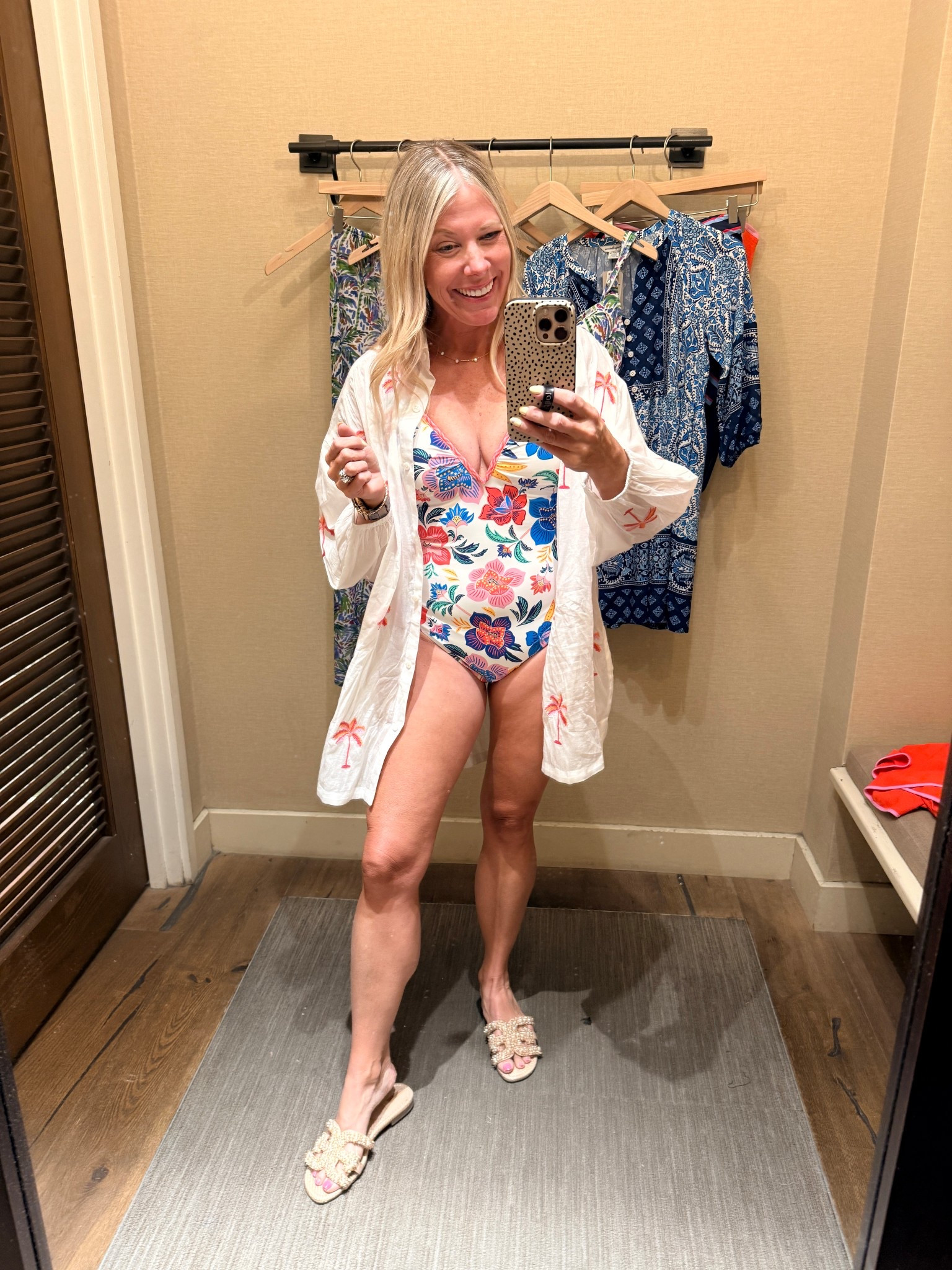 Size 6 swimsuit and xs coverup 

#LTKSwim #LTKOver40 #LTKMothersDay