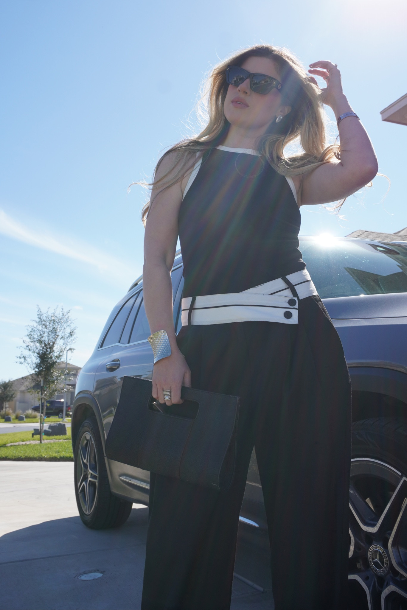 Outfit del día. Top es de Marshalls pero conseguí unos similares y les hice link aquí. Pants los ordené size M.
#moda #ootd 
