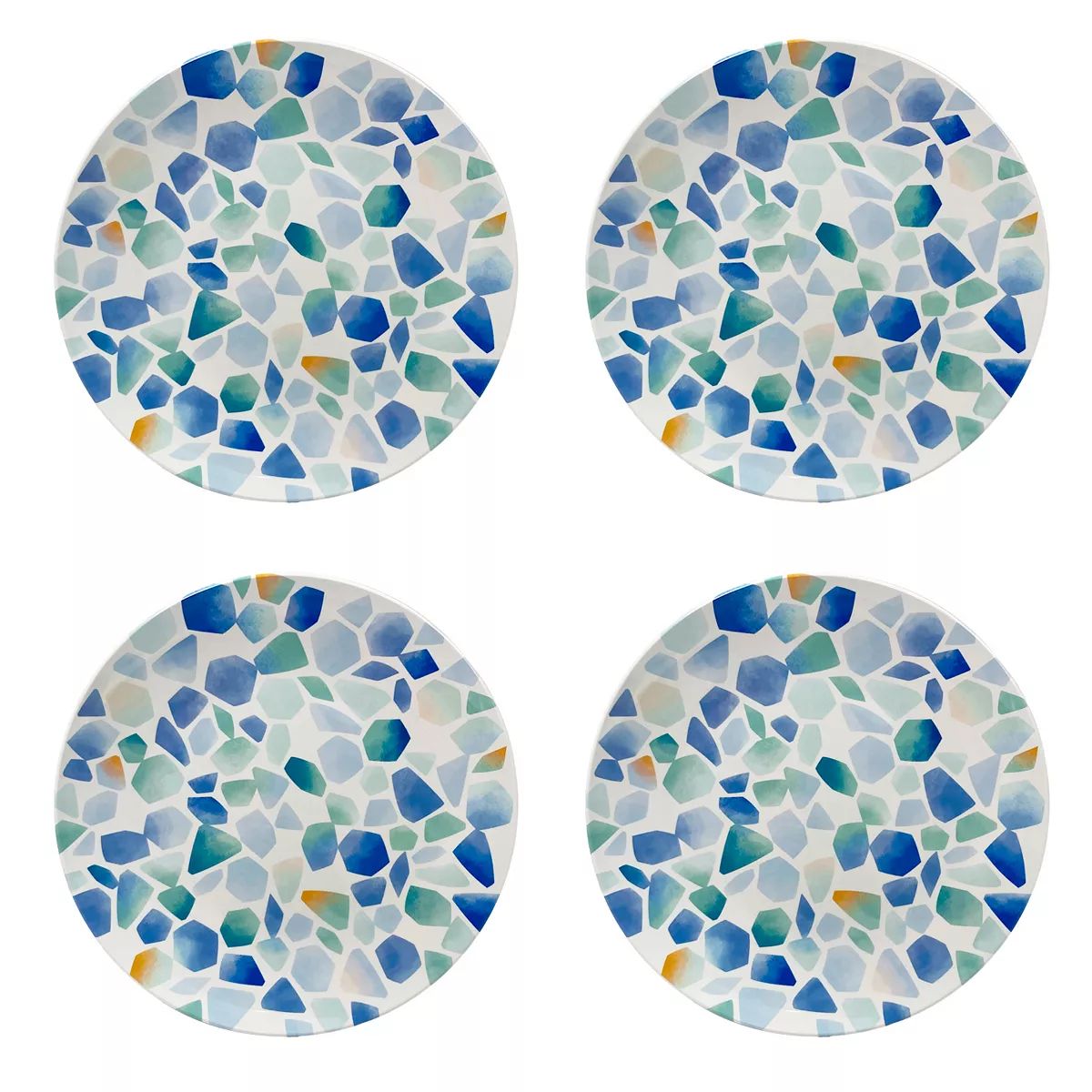 Celebrate Summer Together 4-pc. Sea Glass Melamine Dinner Plate Set | Kohl's