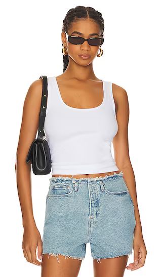 Heritage Scoop Tank Top in White 001 | Revolve Clothing (Global)