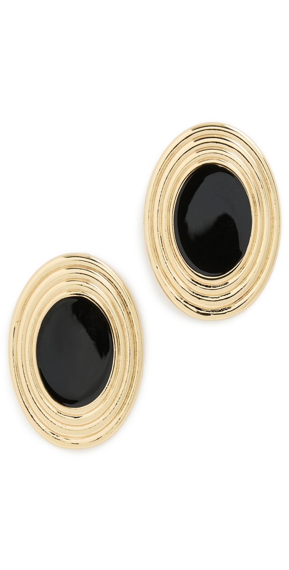 Heaven Mayhem Rowan Earrings Gold/Black One Size | Shopbop