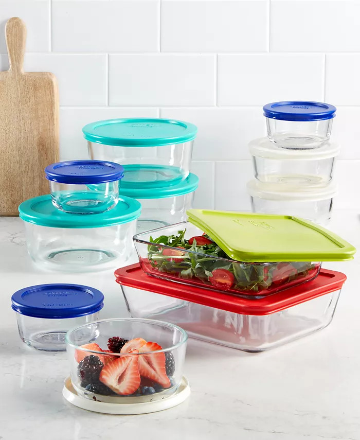 Pyrex 22 Piece Food Storage Container Set, Created for Macy's  & Reviews - Bakeware - Kitchen - M... | Macys (US)