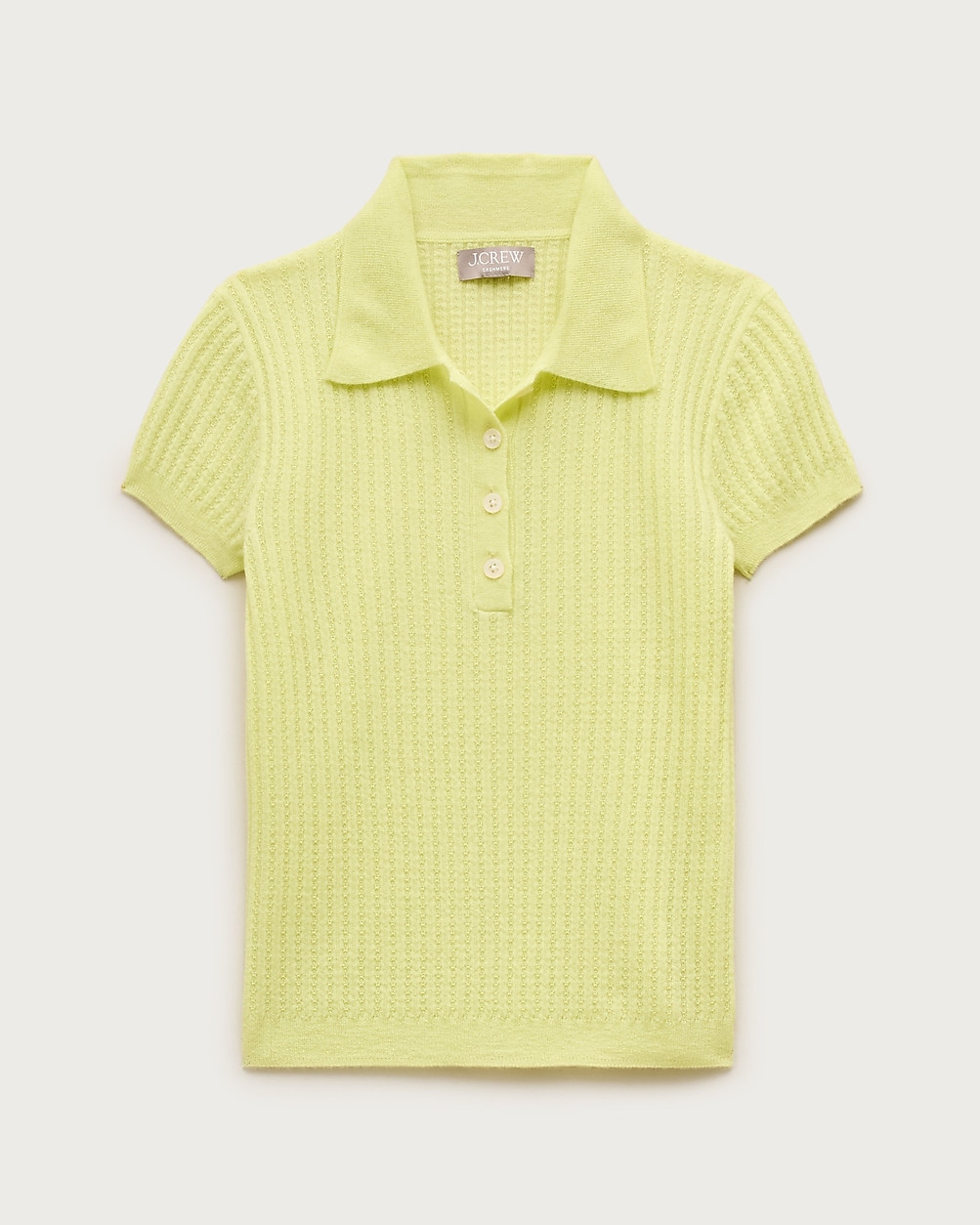 Featherweight ribbed cashmere short-sleeve sweater-polo | J. Crew US